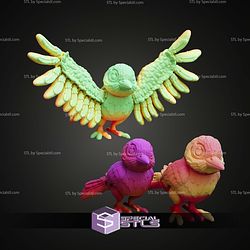 Super Basic STL American Robin Bird