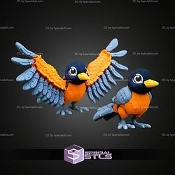 Super Basic STL American Robin Bird