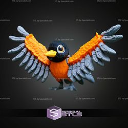 Super Basic STL American Robin Bird