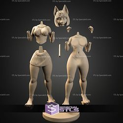 Super Basic STL Ankha Human Stand