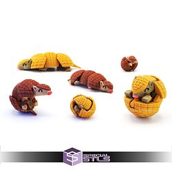 Super Basic STL Articulated Armadillo