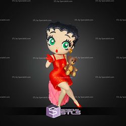 Super Basic STL Betty Boop Knitted No AMS Multipart