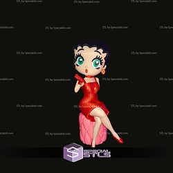 Super Basic STL Betty Boop Knitted No AMS Multipart