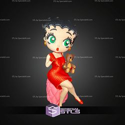 Super Basic STL Betty Boop Knitted No AMS Multipart