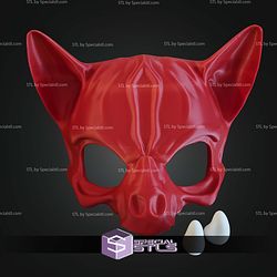 Super Basic STL Cat Skull Mask
