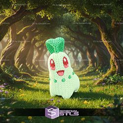 Super Basic STL Chikorita Knitted
