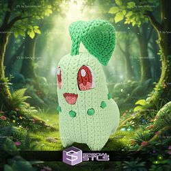 Super Basic STL Chikorita Knitted