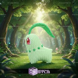 Super Basic STL Chikorita Knitted