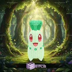 Super Basic STL Chikorita Knitted