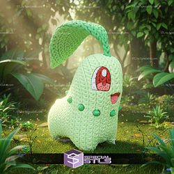 Super Basic STL Chikorita Knitted