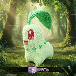 Super Basic STL Chikorita Knitted