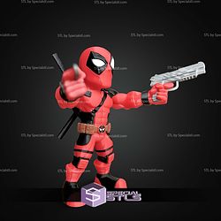 Super Basic STL Deadpool Pointing Gun Multipart
