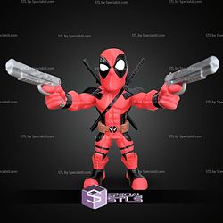 Super Basic STL Deadpool Pointing Gun Multipart