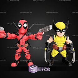 Super Basic STL Deadpool Pointing Gun Multipart