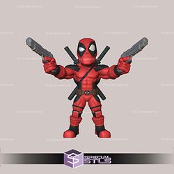 Super Basic STL Deadpool Pointing Gun Multipart