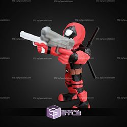 Super Basic STL Deadpool Pointing Gun Multipart