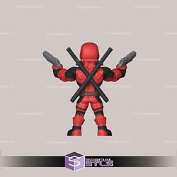 Super Basic STL Deadpool Pointing Gun Multipart