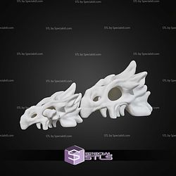 Super Basic STL Dragon Skull Decor and Hair Pin