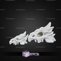 Super Basic STL Dragon Skull Decor and Hair Pin