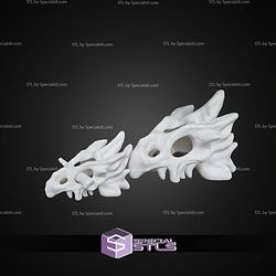 Super Basic STL Dragon Skull Decor and Hair Pin