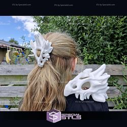 Super Basic STL Dragon Skull Decor and Hair Pin
