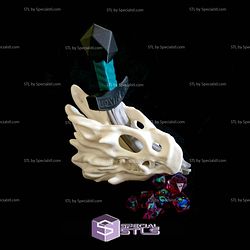 Super Basic STL Dragon Skull Dicetower