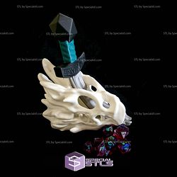 Super Basic STL Dragon Skull Dicetower