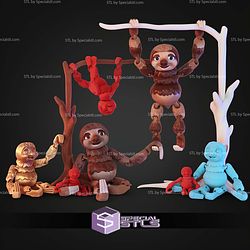 Super Basic STL Files Flexi Sloth