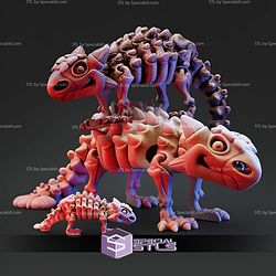 Super Basic STL Files Skeleton Ankylosaurus