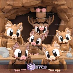 Super Basic STL Flexi Bat Print in place