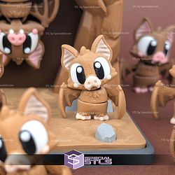 Super Basic STL Flexi Bat Print in place