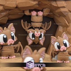 Super Basic STL Flexi Bat Print in place