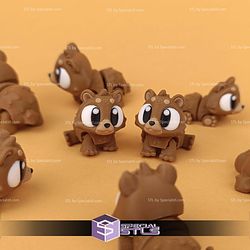 Super Basic STL Flexi Bear Print-in-place