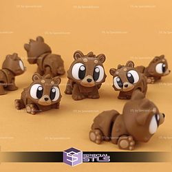 Super Basic STL Flexi Bear Print-in-place