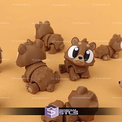 Super Basic STL Flexi Bear Print-in-place