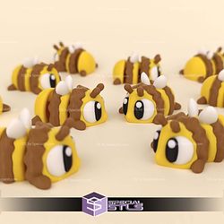 Super Basic STL Flexi Bee Print-in-place