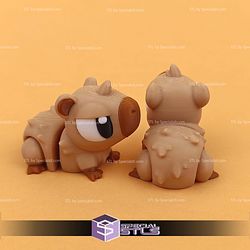 Super Basic STL Flexi Capybara Print-in-place