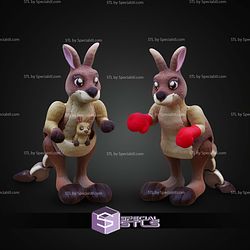 Super Basic STL Flexi Cute Kangaroo