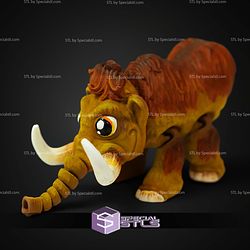 Super Basic STL Flexi Cute Mammoth