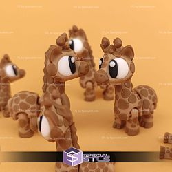 Super Basic STL Flexi Giraffe Print-in-place