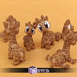 Super Basic STL Flexi Giraffe Print-in-place