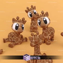 Super Basic STL Flexi Giraffe Print-in-place