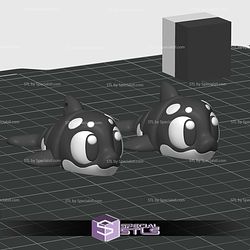 Super Basic STL Flexi Killer Whale Print-in-place