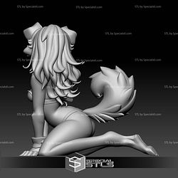 Super Basic STL Furry Anthro Dog Female