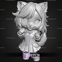 Super Basic STL Gothic Wolf girl