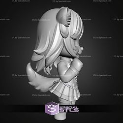 Super Basic STL Gothic Wolf girl