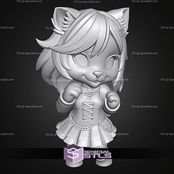 Super Basic STL Gothic Wolf girl