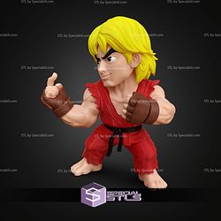 Super Basic STL Ken Street Fighter Multipart