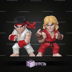 Super Basic STL Ken Street Fighter Multipart