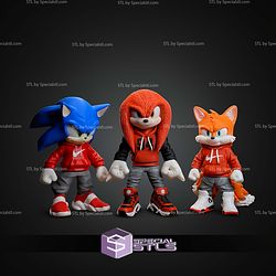 Super Basic STL Knuckles Urban Vibes Multipart